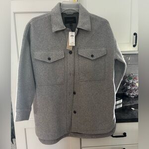 Banana Republic Gray Shirt Jacket
